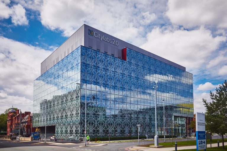An image of the CityLabs building which Manchester University NHS Foundation Trust has worked with Bruntwood to bring the exciting and pioneering project to life part of the enterprise zone