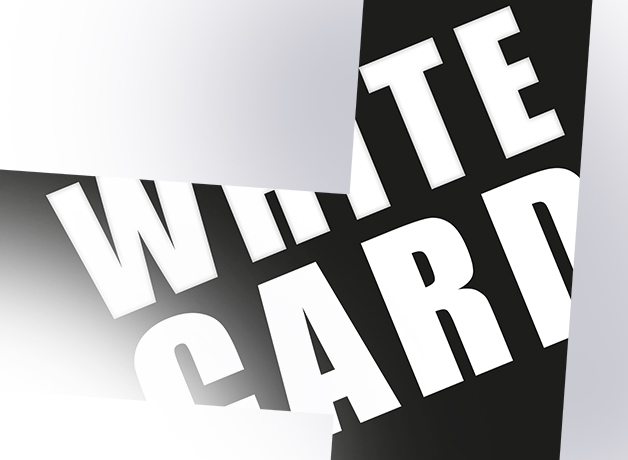 Promotional art for The White Card