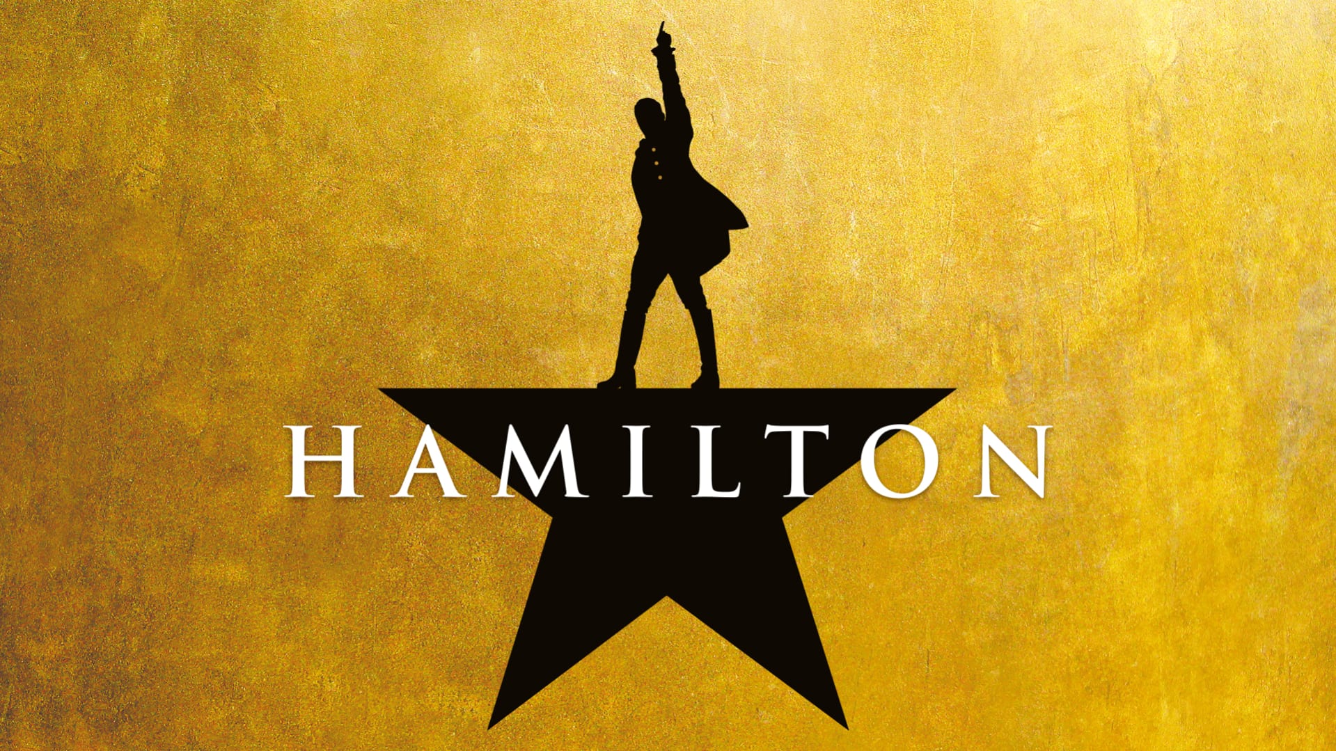 Poster for Hamilton which is coming to the Palace Theatre Manchester